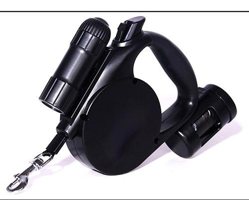 LED Dog Leash with Bag Dispenser