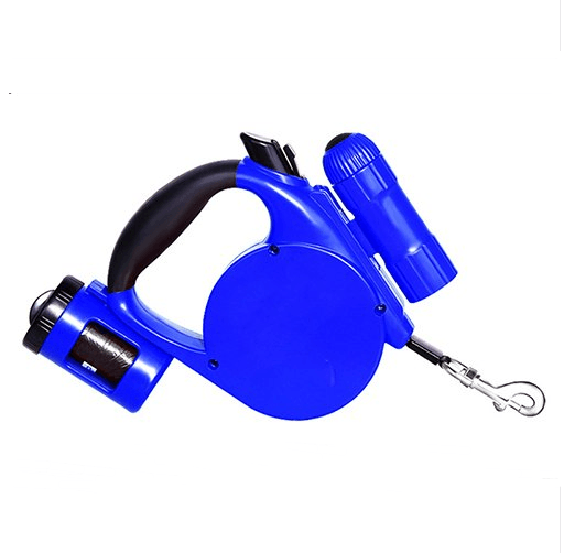 LED Dog Leash with Bag Dispenser
