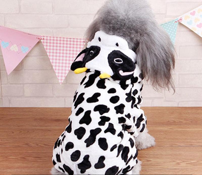 Coral Fleece Dog Outfit for Winter
